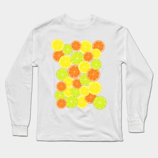 Citrus Slices - orange, lime, lemon Long Sleeve T-Shirt